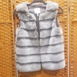 JOIE FAUX FUR VEST.